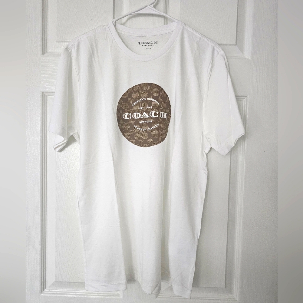 Coach logo t-shirt sz M for men